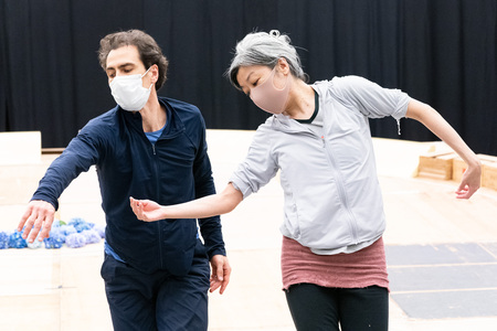 「オルフェオとエウリディーチェ」リハーサル写真　撮影：堀田力丸