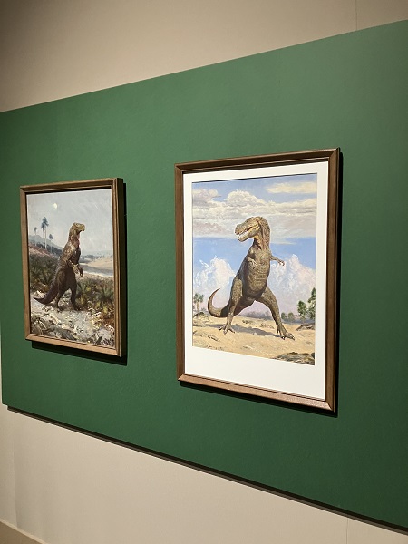 特別展　恐竜図鑑　オリジナルキャンバスアート二点セット 特別展「恐竜図鑑」東京展、3月29日から前売券発売 数量限定「リサと