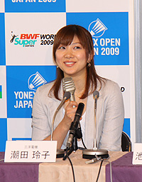 大会への意気込みを語る潮田玲子