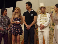 （左より）濱口優、マリエ、沢村一樹、テリー伊藤、小林千恵アナ