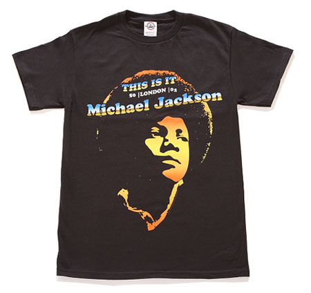 マイケル・ジャクソン THIS IS IT』Tシャツ。一番売れたのは