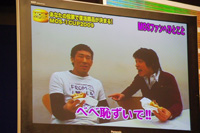 敗者のビデオコメント(写真は麒麟)