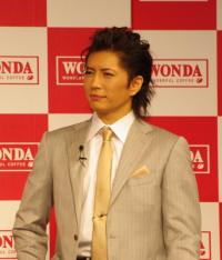 『ワンダ』新CM発表会に出席したGACKT