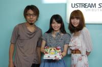 左から、早川大地(Sweet Vacation)、中島愛、May(Sweet Vacation)