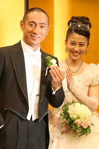 中島千波 画 かけ帛紗 市川海老蔵さん小林麻央さん 結婚披露宴引出物-