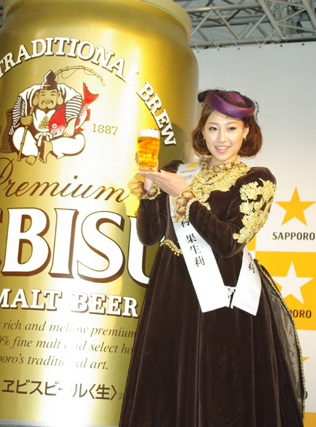 2010年サッポロビールイメージガールの中村果生莉