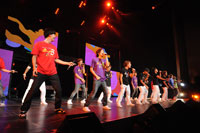 左から、橘慶太(w-inds.)、谷内伸也、古屋敬多(Lead)、YORI、DAICHI(DA PUMP)、鍵本輝(Lead)、ISSA、U-YEAH、KENZO(DA PUMP)、三浦大知、延山信弘