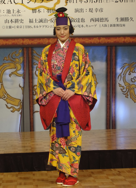 『琉球ロマネスク「テンペスト」』製作発表会見より。仲間由紀恵