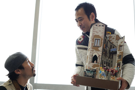 インタビュー中の様子