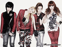 2NE1　左からMINZY、CL、DARA、BOM