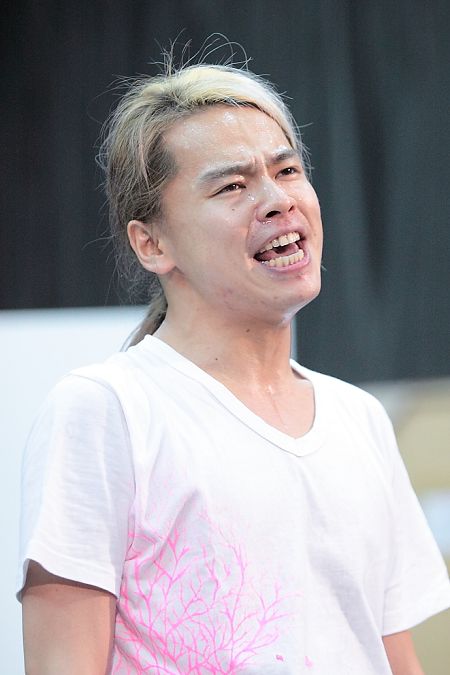 公開稽古より。中川晃教 撮影：星野洋介