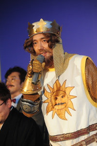 会見より　ユースケ・サンタマリア　撮影：源　賀津己