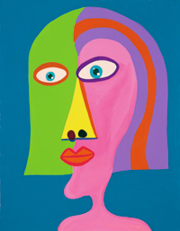 Beat Takeshi Kitano, 2008 Acrylic paint on canvas, 117 x 91 cm (C) Office Kitano Inc.
