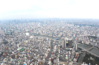 東京スカイツリーからの眺望