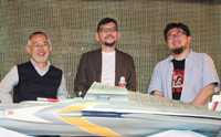 (左から)鈴木敏夫氏、庵野秀明監督、樋口真嗣監督