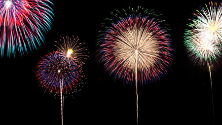 昨年の「LIGHT UP NIPPON」で打ち上げられた花火