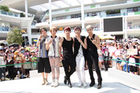 CD購入者イベントを行ったMYNAME　左からコヌ、チェジン、セヨン、ジュンQ、インス