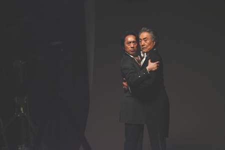 左より筧利夫、平幹二朗　(撮影：西村康)