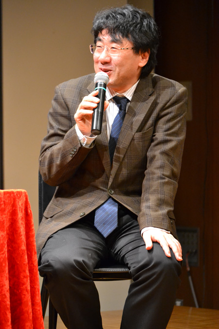 トークイベントより。中川右介