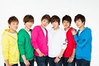 『シャッフルオーディション』ファイナリスト　左からシュウタ、ギュミン、ミンス、コウタ、ジュン、ジュノ　(C)Digital Adventure