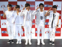 「LIVE ARCH」旗揚げ公演に出演したBOYFRIEND　左からヒョンソン、ミヌ、ヨンミン、クァンミン、ジョンミン
