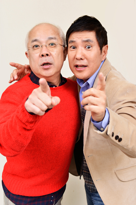 小堺一機と関根勤　　撮影：源 賀津己