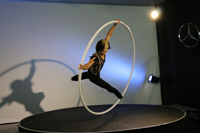 シアゥイールの妙技を披露する吉川泰昭