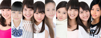 左から青木珠菜、黒崎レイナ、長谷川ニイナ、大友花恋、木内舞留、桜田ひより、水谷果穂、長谷川里桃、原菜乃華