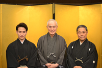 左から、中村歌昇、中村吉右衛門、中村又五郎