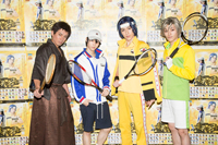 会見より。左から、森山栄治、小越勇輝、神永圭佑、安西慎太郎