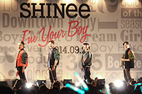 SHINee　左からジョンヒョン、ミンホ、オンユ、テミン