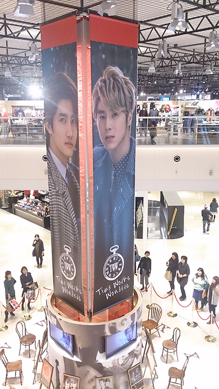 東京・ダイバシティで展開中のインスタレーションの様子