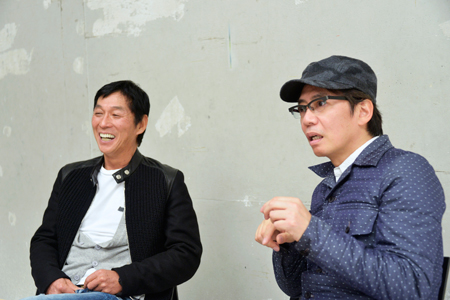 明石家さんま、生瀬勝久　　撮影：源 賀津己