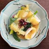 烏賊とわけぎのぬた