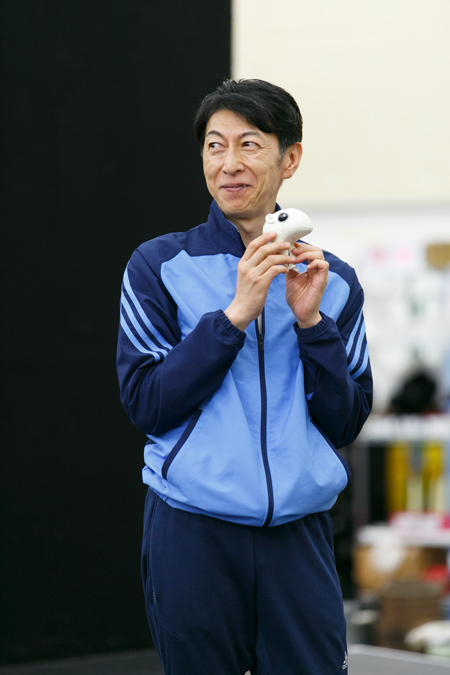 舞台『ダブリンの鐘つきカビ人間』稽古場より　撮影：加藤幸広