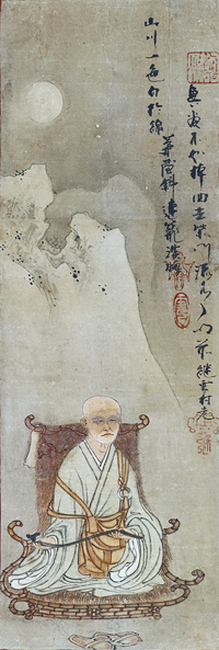 雪村筆　《自画像》　重要文化財　1幅　65.2×22.2cm　奈良・大和文華館蔵【展示期間：5月9日（火）～5月21日（日）】