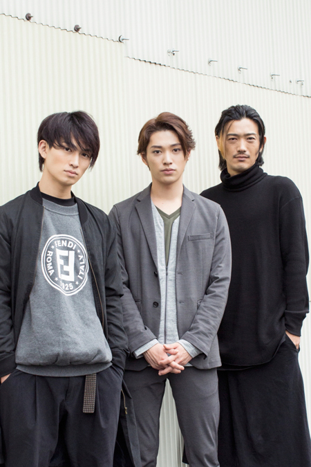 左から、松田凌、安西慎太郎、谷口賢志　　撮影：石阪大輔
