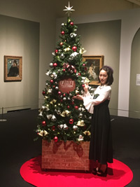 『デトロイト美術館展～大西洋を渡ったヨーロッパの名画たち～』のクリスマス・ナイトミュージアム開催セレモニーに出席した吉岡里帆