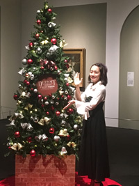『デトロイト美術館展～大西洋を渡ったヨーロッパの名画たち～』のクリスマス・ナイトミュージアム開催セレモニーに出席した吉岡里帆