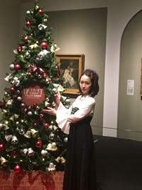 『デトロイト美術館展～大西洋を渡ったヨーロッパの名画たち～』のクリスマス・ナイトミュージアム開催セレモニーに出席した吉岡里帆