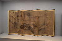 雪村筆《花鳥図屏風》重要文化財　奈良・大和文華館蔵【展示期間：3月28日～4月23日】