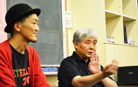 左から、本田誠人、柳家喬太郎