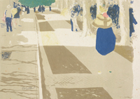 エドゥアール・ヴュイヤール《街路（風景と室内）》1899年　多色刷りリトグラフ  アムステルダム、ファン・ゴッホ美術館