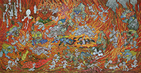 「地獄心音図　大焦熱地獄・阿鼻地獄」2015年　(C)中島潔