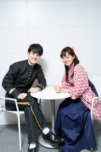 (画像左から）入江甚儀、宮崎香蓮　撮影:源賀津己