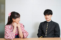 (画像左から）宮崎香蓮、入江甚儀　撮影:源賀津己