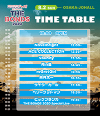8月2日(日)タイムテーブル