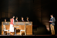 (左から)早川夢菜、木村花代、本仮屋ユイカ、八木勇征、石黒賢、猪野広樹、平野良
