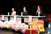 わくわくする気持ちが止まらない」。本番に向けて抱負を語る3人。