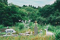 六甲山上が現代アートに彩られる／村山大明<<アセビの切り株と想望>> 2022年 ROKKO 森の音ミュージアム